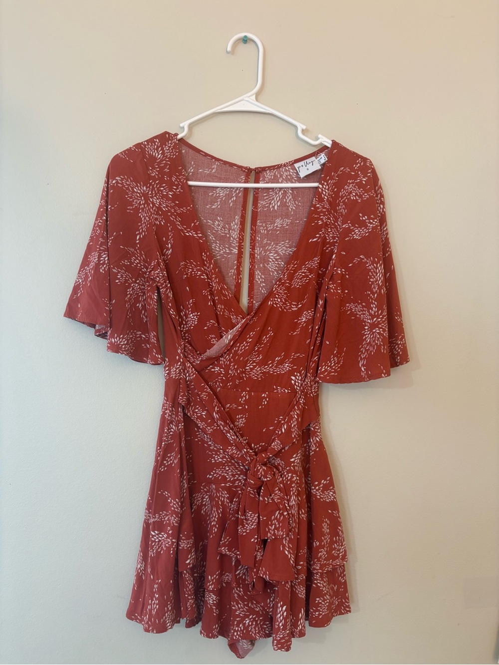 Princess Polly Red Romper Wrap size 0